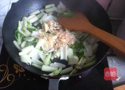 小白菜炒虾米的做法图解5