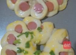 火腿肠花朵面包的做法图解13