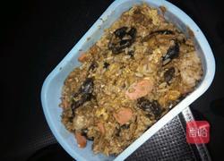 沙丁鱼木耳火腿炒饭的做法图解5