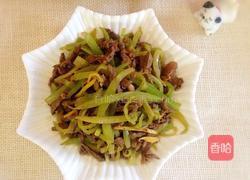 莴笋炒牛肉丝的做法图解8