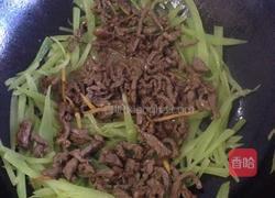 莴笋炒牛肉丝的做法图解5