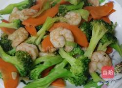 虾仁西兰花的做法图解4