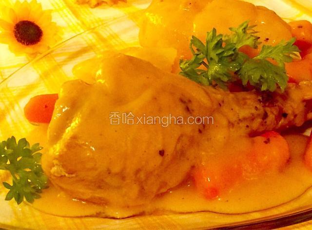 土豆炖火鸡腿