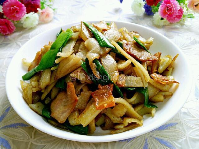 腊肉炒豆丝
