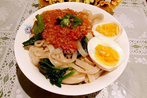 西红柿肉沫面