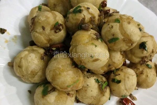 盐酸菜炒汤圆