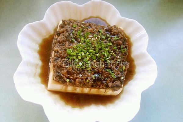 橄榄菜肉末蒸豆腐