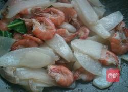 萝卜炒虾的做法图解4