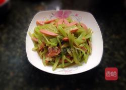 莴笋火腿丝的做法图解9