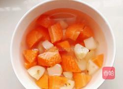 马蹄胡萝卜粥的做法图解2