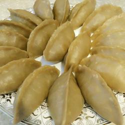 韭菜馅莜面蒸饺