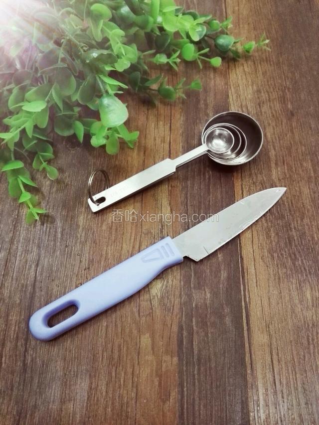 工具，水果刀，勺子。