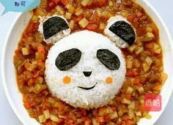 素酱熊猫饭的做法图解8