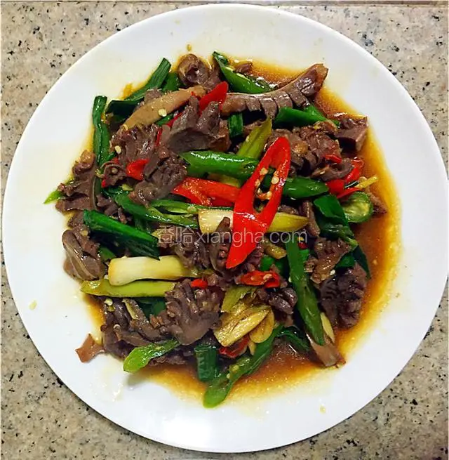 双椒炒鸭珍