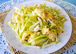 鸡蛋炒蒜黄