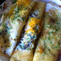 香葱芝麻鸡蛋饼的做法[图]