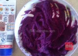 紫薯爱心饼的做法图解4