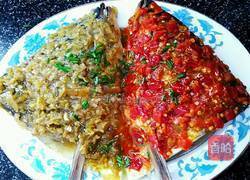 双拼剁椒鱼头的做法图解12