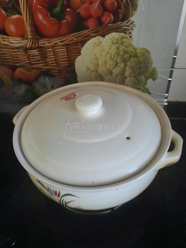 炖汤时刻，我用的是五升的大砂锅，家里人多嘛