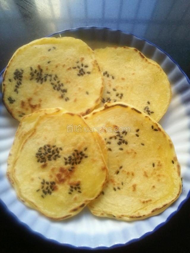 芝麻玉米饼
