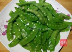 荷兰豆炒腊肠的做法图解5