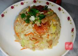 包菜炒饭，的做法图解4