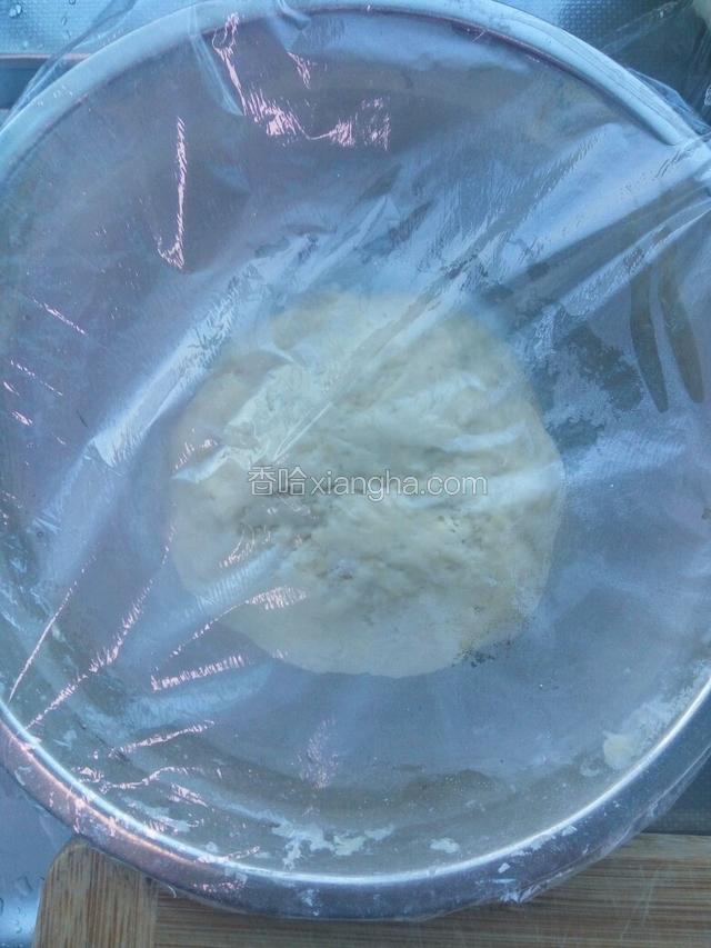 排好气盖上保鲜膜静置二十分钟。