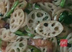 腊肉炒藕片的做法图解3