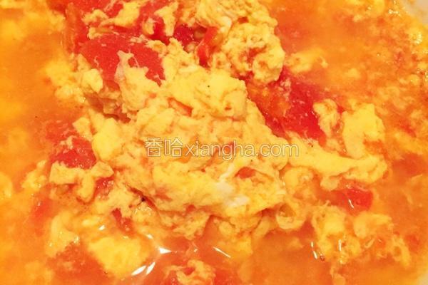蛋花番茄浓汤（无油无糖版）
