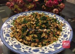 荠菜肉沫香干丁的做法图解7