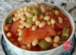 西红柿烩黄豆的做法图解13