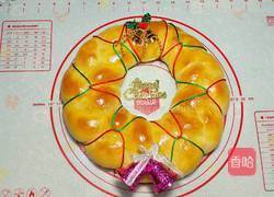 聖誕花環麵包的做法图解13