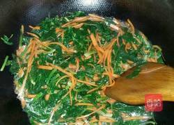 清炒菠菜胡萝卜的做法图解3