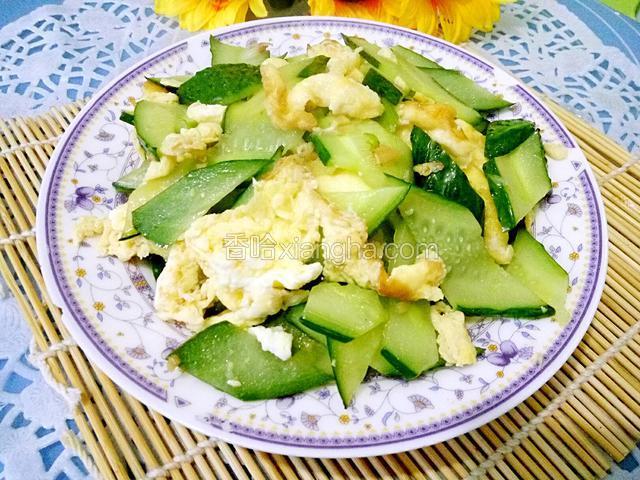鸡蛋炒黄瓜片