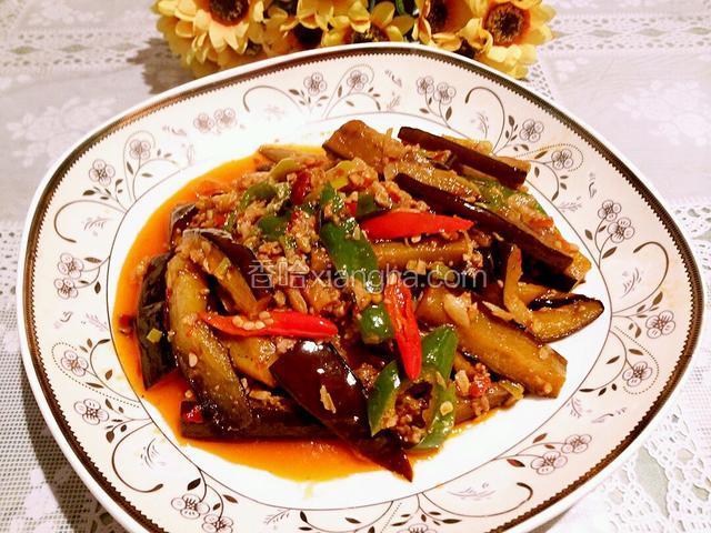 肉沫炒茄条