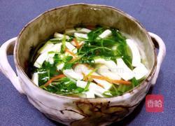 清清白白——豌豆苗豆腐汤的做法图解8