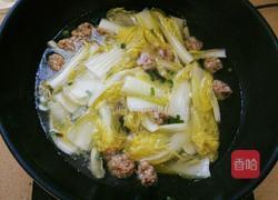 娃娃菜丸子汤的做法图解10