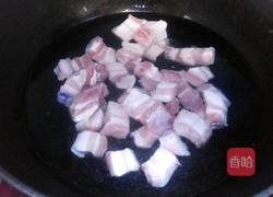红烧肉炖干豆角的做法图解2