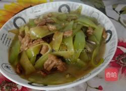 莴笋炒肉的做法图解4