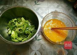 苦瓜煎蛋的做法图解3