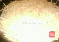 蒜苗豆牙肉炒饼的做法图解6