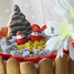 一款低脂缤纷水果蛋糕迎圣诞的做法[图]