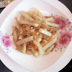 蒜蓉虾米炒芥菜头的做法[图]