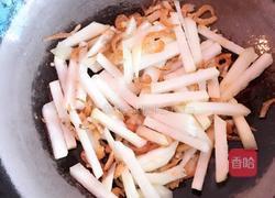 蒜蓉虾米炒芥菜头的做法图解8