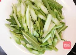 清炒白菜心的做法图解2