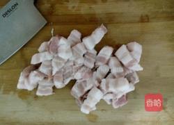 五花肉炖干豆角的做法图解4