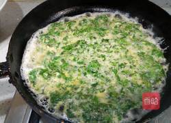 香菜鹅蛋饼(冬至偏方)的做法图解5