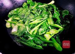 腊肠炒芥兰的做法图解3