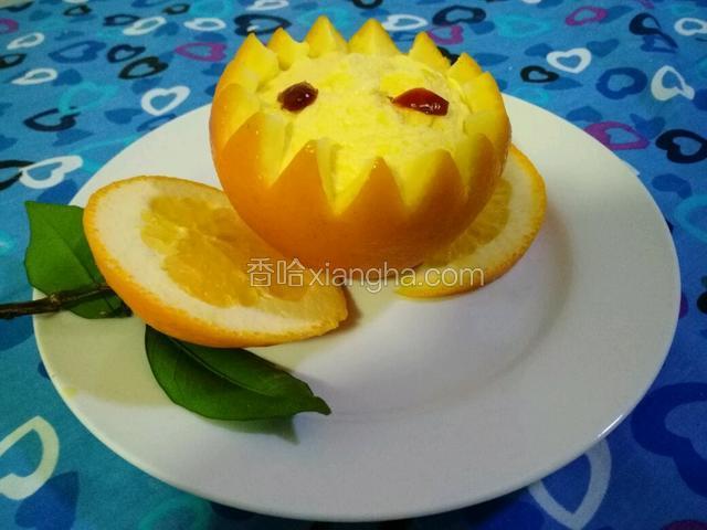 香橙熔岩蒸蛋