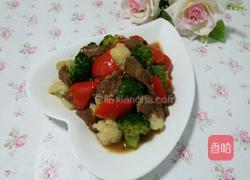 双花炒牛肉的做法图解8